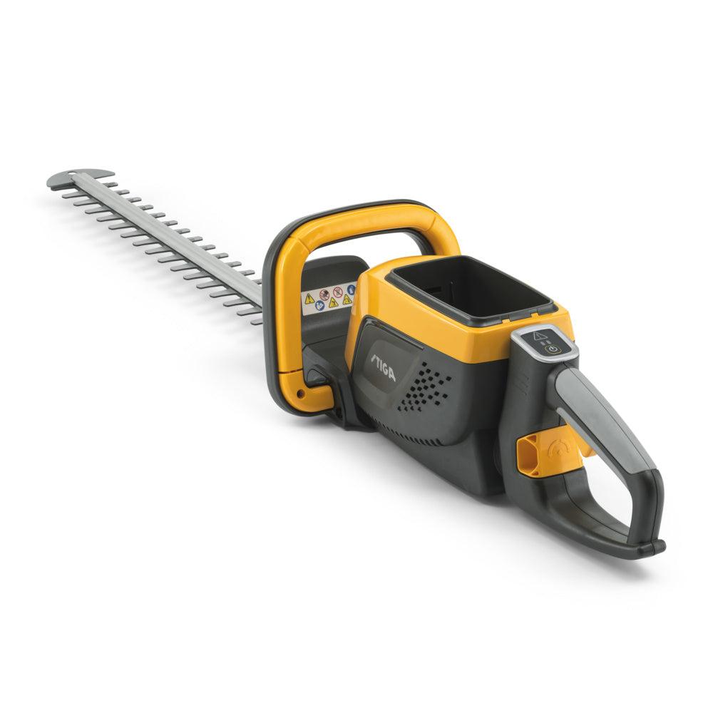 Stiga HT 500e batteridrevet hækkeklipper med 20V ePower batteri og lader