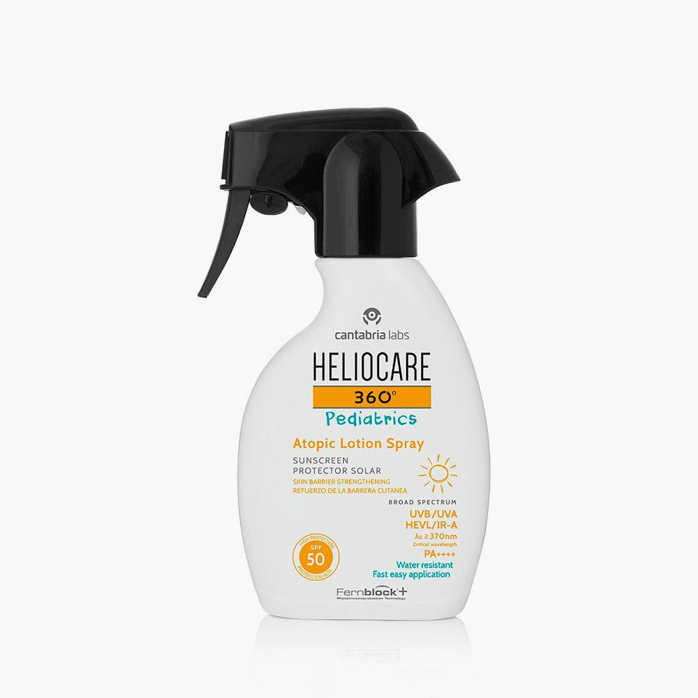 Heliocare 360 Pediatrics Atopic Lotion Spray SPF 50 solcreme til børn med sensitiv hud