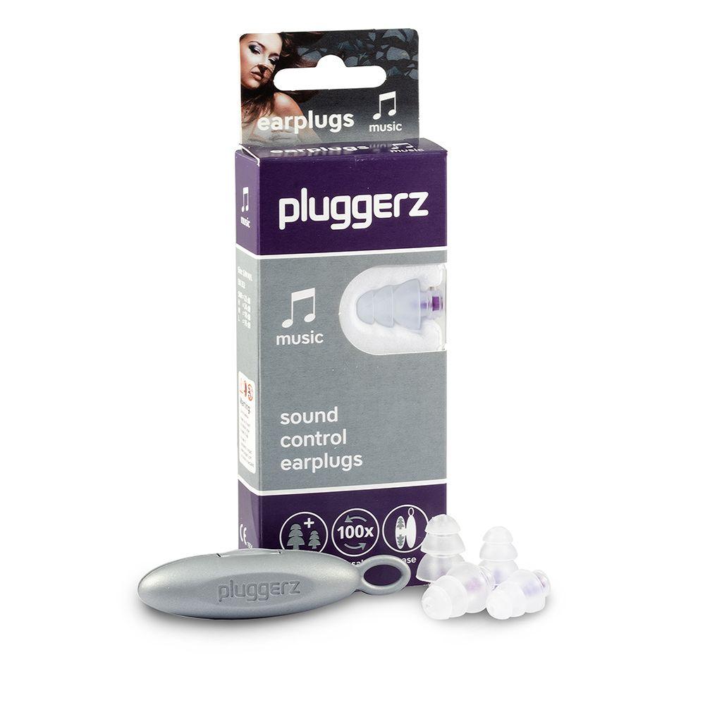Pluggerz Music ørepropper til koncert og musik, 2 par