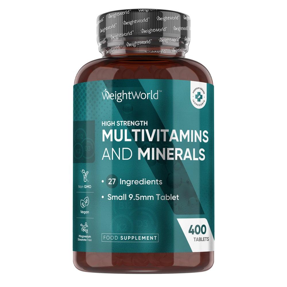 WeightWorld Multivitaminer og Mineraler 400 tabletter hvid dåse