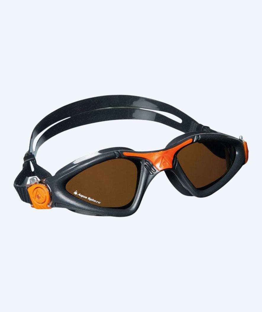 Aqua Sphere Kayenne Polarized svømmebriller i orange med polariseret glas