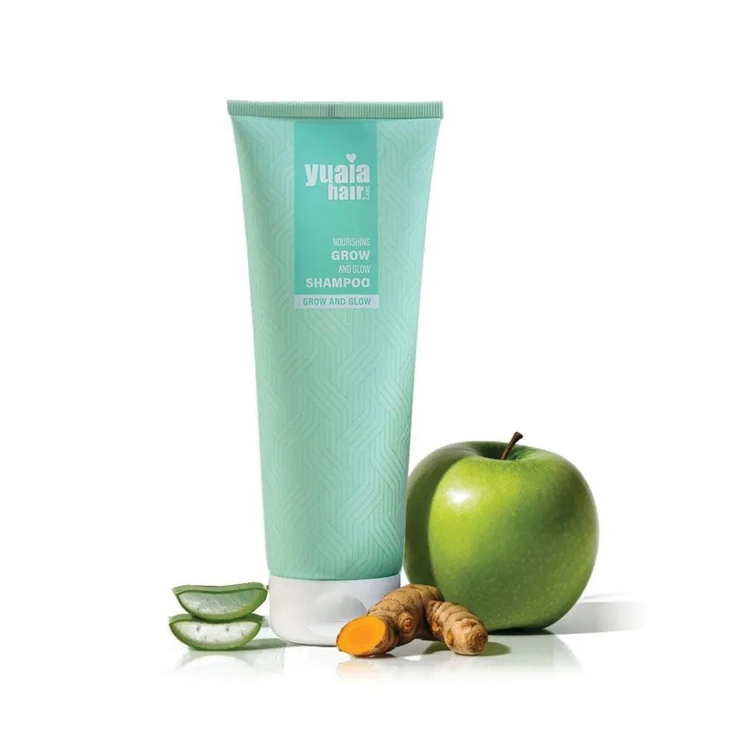 Yuaia Grow and Glow Shampoo silikonefri shampoo til hårvækst