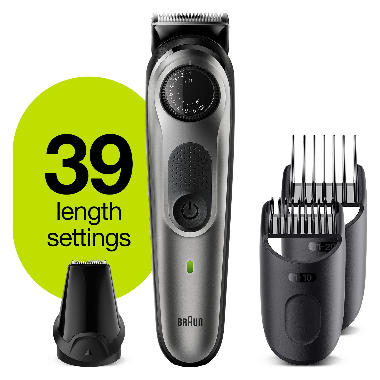 Braun BeardTrimmer 5 BT5360 skægtrimmer sort sølv