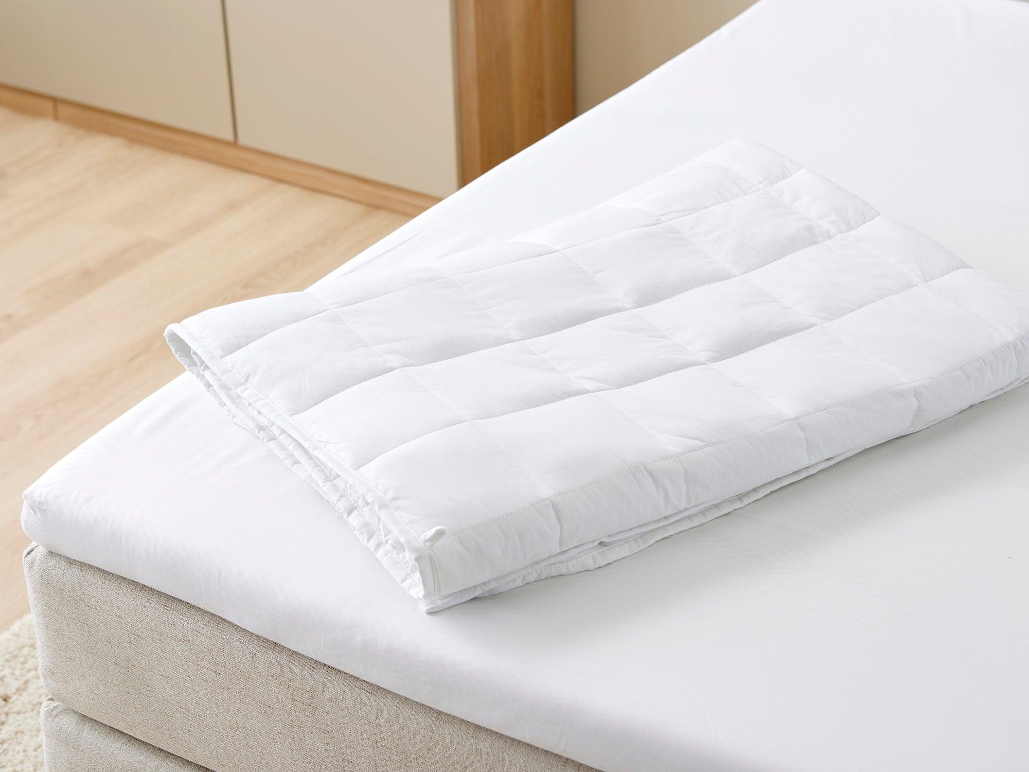 Zleepmate tyngdedyne 9 kg i hvid fra Sengefabrikken