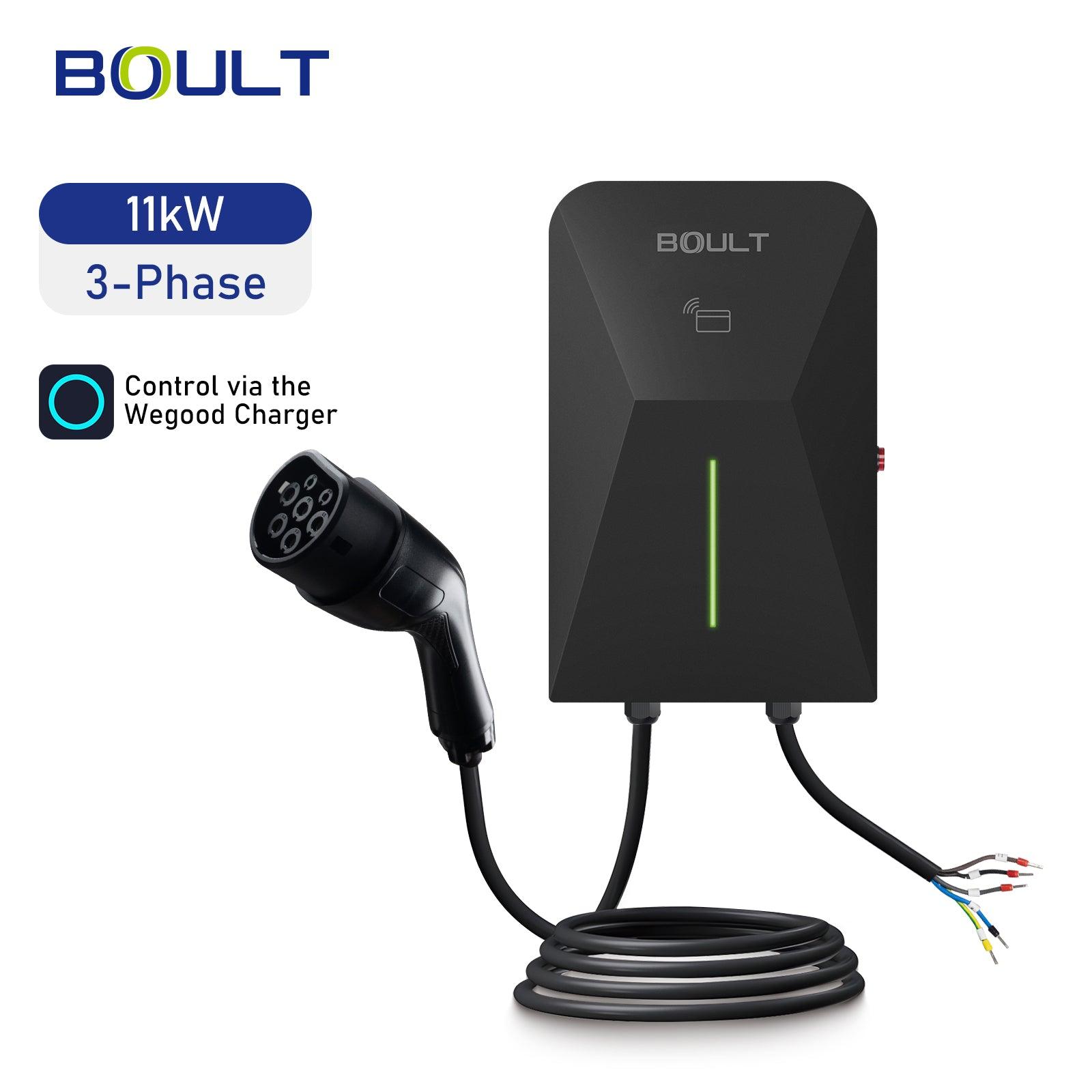 Boult WP09 ladeboks sort 11 kW med 5 meter kabel