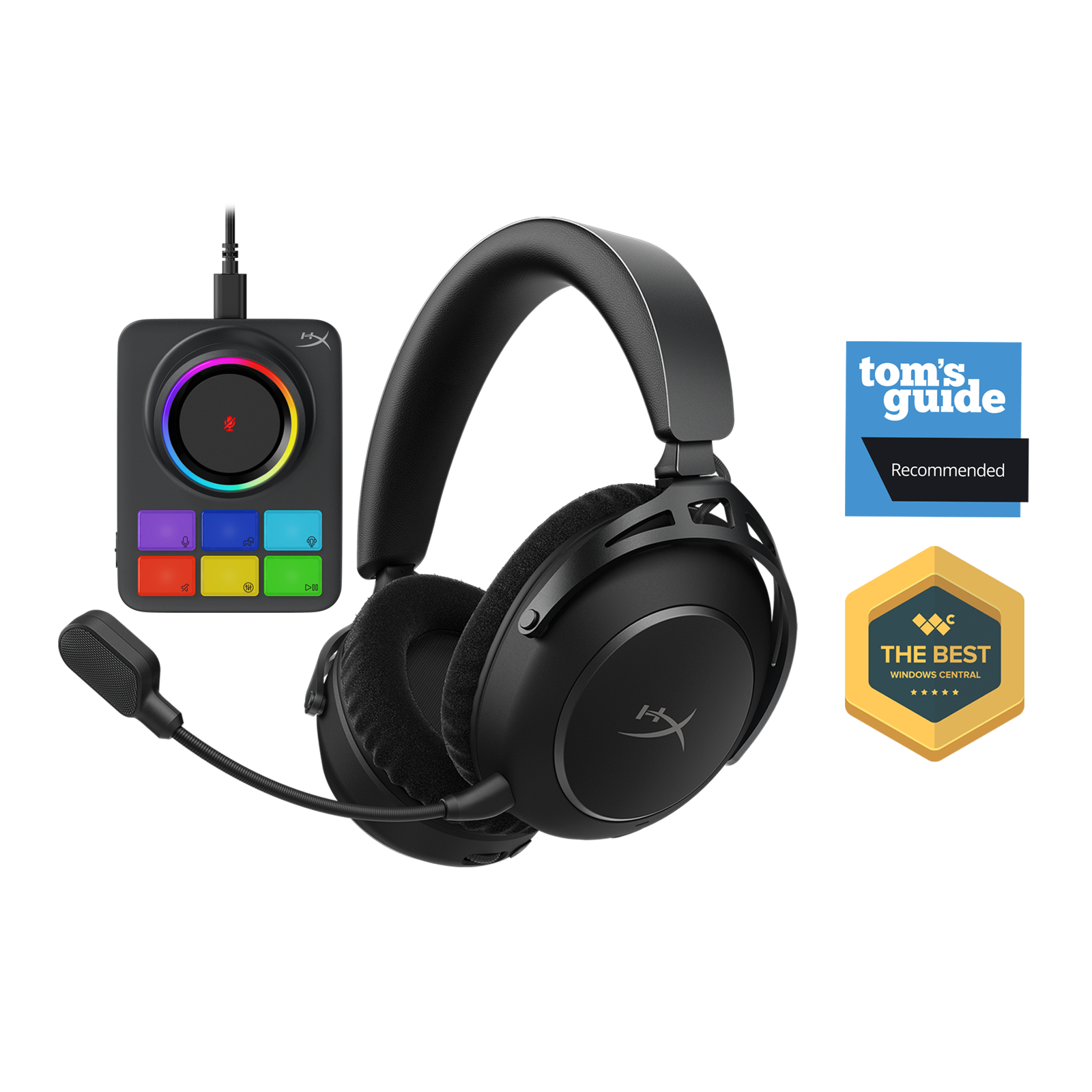 HyperX Cloud Alpha 2 Wireless gaming headset med RGB ladestation