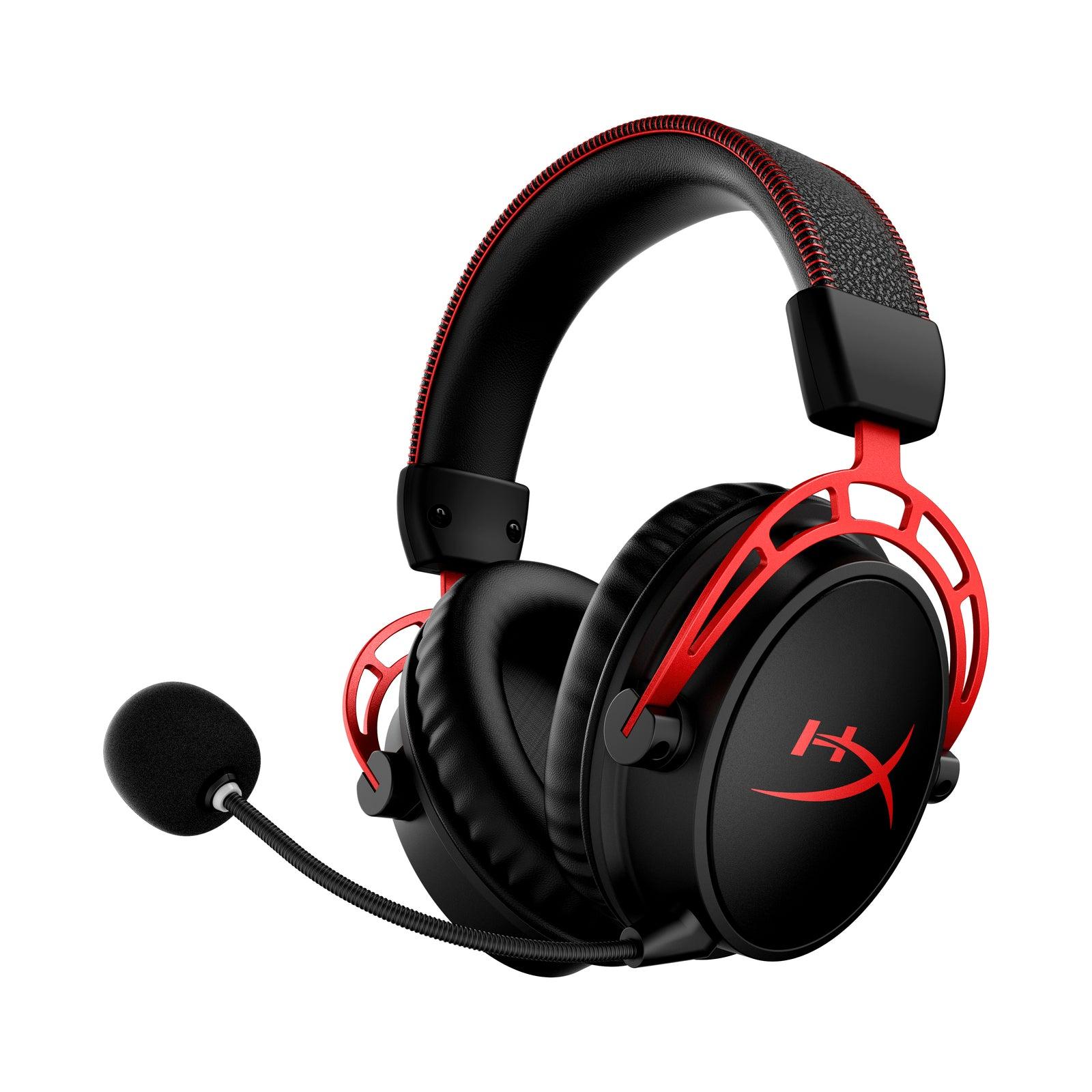 HyperX Cloud Alpha Wireless gaming headset i sort og rødt