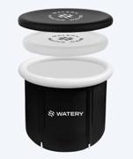 Watery oppustelig isbad Hero sort - rundt isbad kar til haven