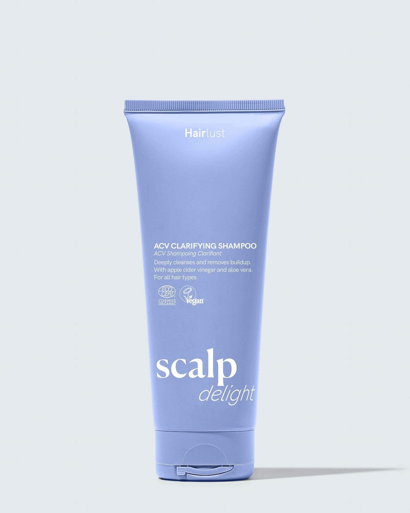 Hairlust Scalp Delight ACV Clarifying Shampoo til fedtet hår og produktopbygning