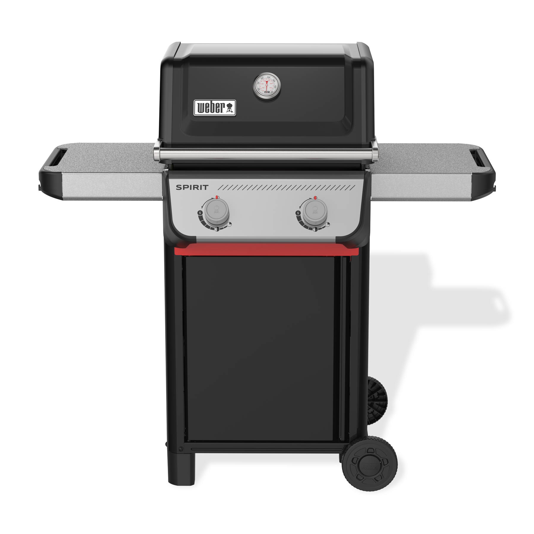 Weber Spirit E-210 gasgrill i sort med to brændere