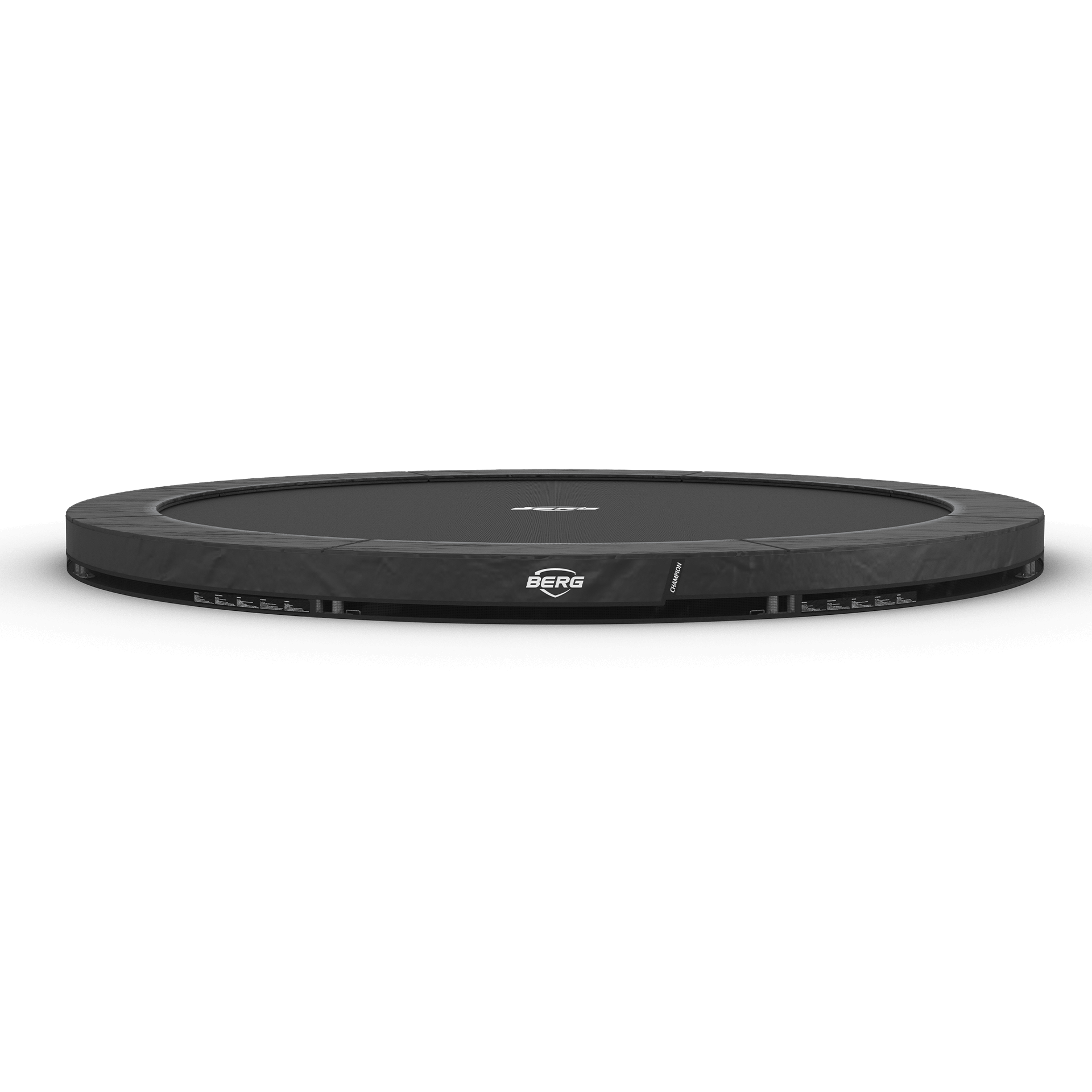 BERG SPORTS Champion InGround 430 nedgravet trampolin i grå - premium model