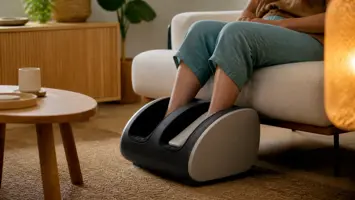 Fodmassageapparat test 2026 - shiatsu, luftkompression og EMS sammenlignet | Testvalget.dk