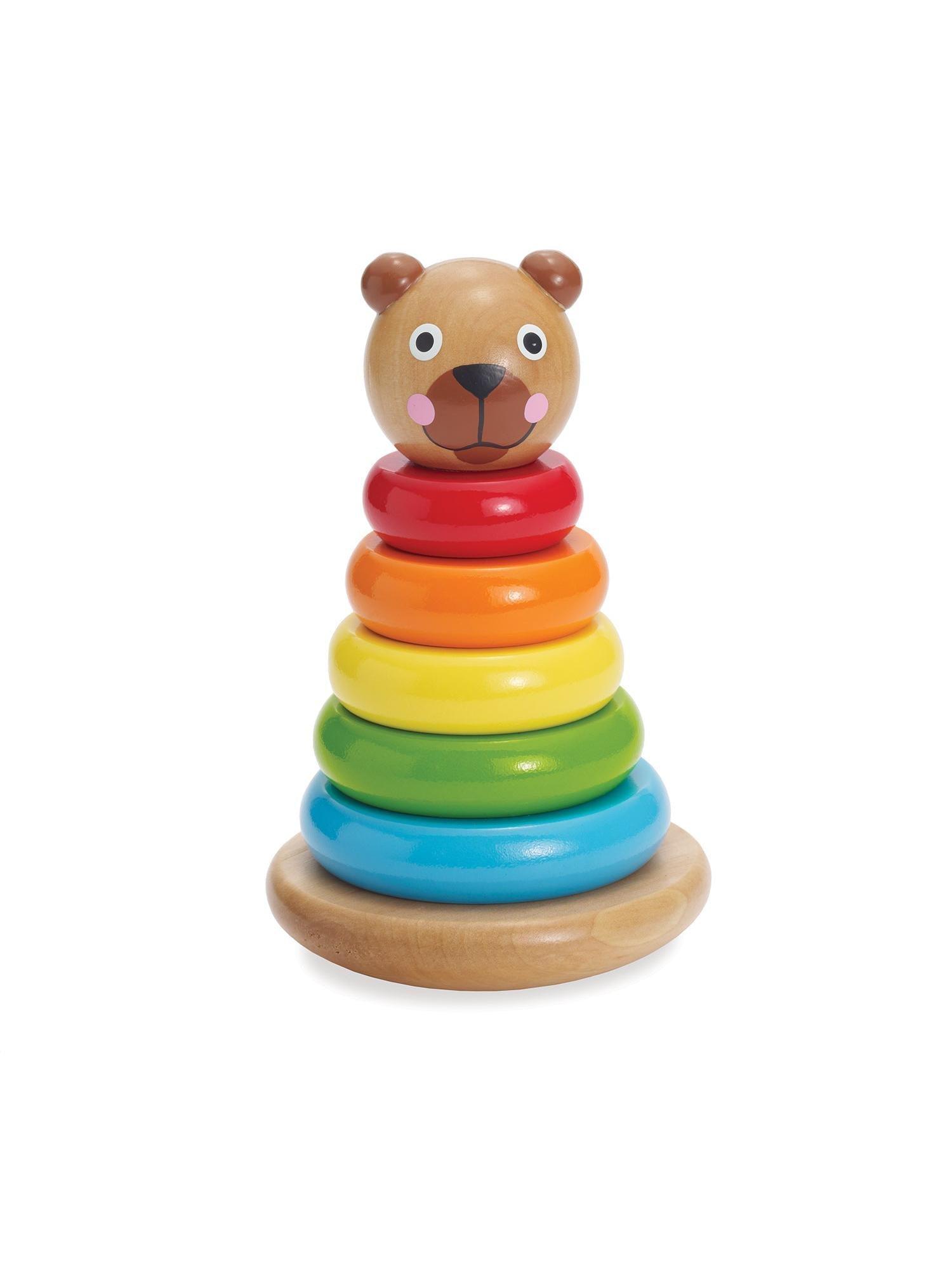 Magnetisk bamse stabletårn til øje-hånd-koordination fra 12 måneder