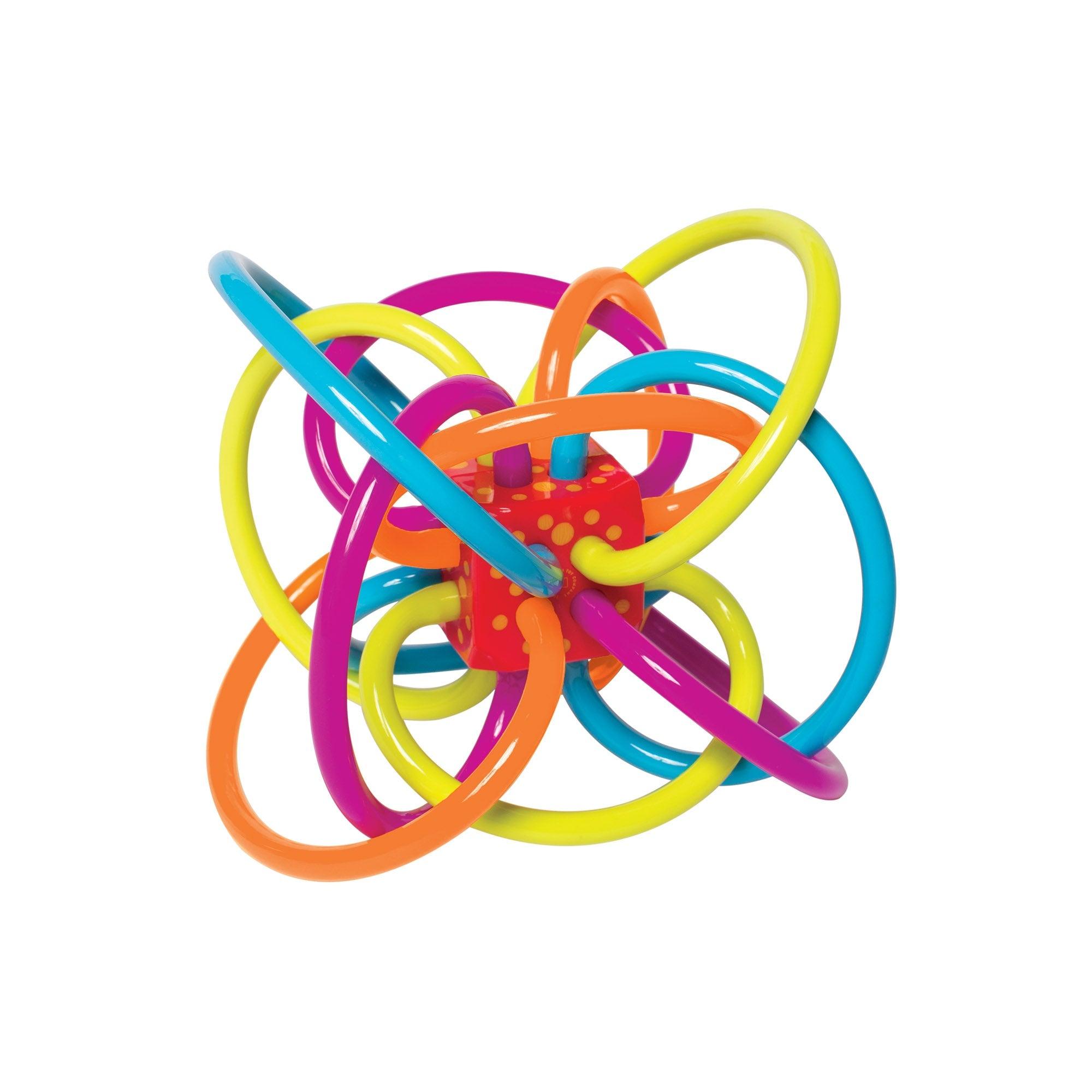 Winkel Rangle multi color BPA-fri rangle og bidelegetøj til baby