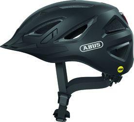 Abus Urban-I 3.0 MIPS Velvet Black cykelhjelm med integreret LED baglygte