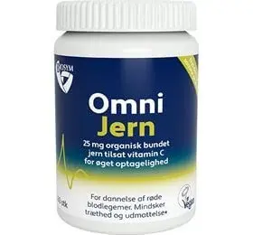 BioSym OmniJern Ferrobisglycinat 25 mg 60 kap. produktbilde