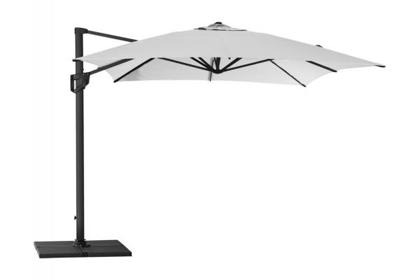 Cane-line Hyde sidehængt parasol 3x4 meter i Dusty White med aluminiumsstang