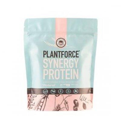 Plantforce Synergy Protein Natural 400g grøn pose vegansk planteprotein