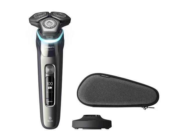 Philips Shaver 9000 Series S9974/35 roterende barbermaskine i dark chrome med OLED-display