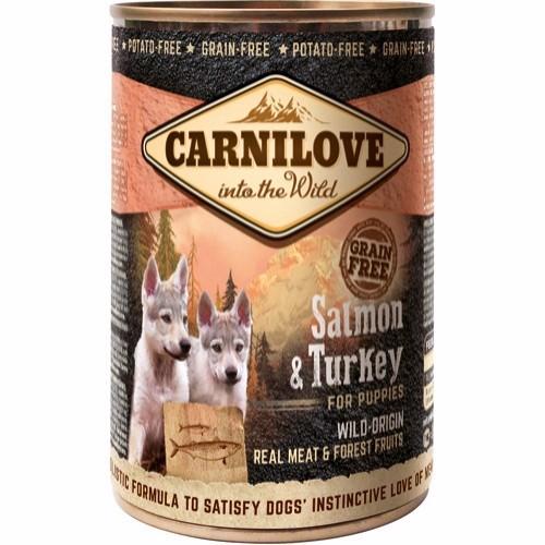 Carnilove dåsemad til hvalpe med laks og kalkun 400g