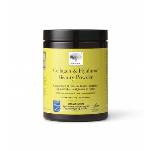 New Nordic Collagen og Hyaluron Skønhedspulver 360 g dåse