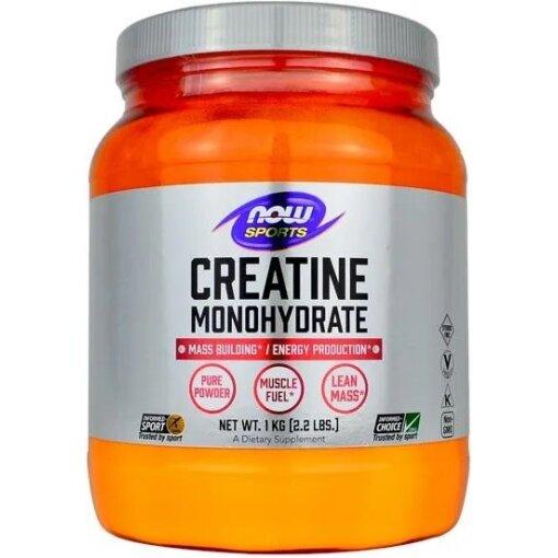 NOW Foods Creatine Monohydrate Pure Powder 1000g hvid beholder