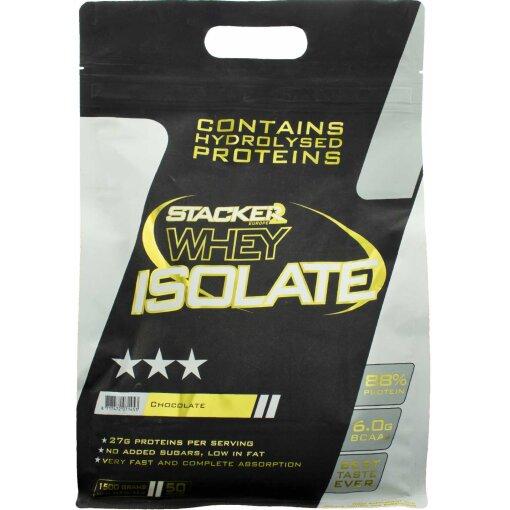 Stacker2 Europe Whey Isolate Vanilla 1500g hvid og blå dåse