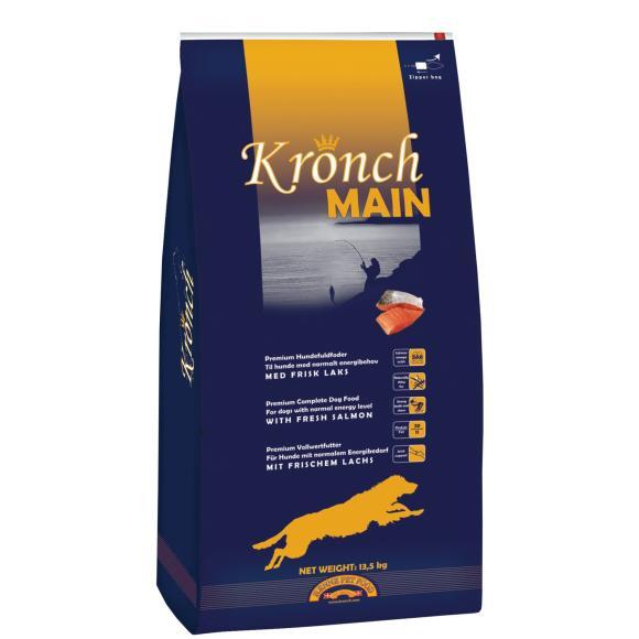 Kronch Main tørfoder med laks til voksne og senior hunde