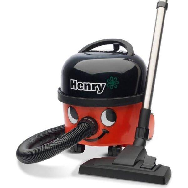 Numatic Henry HVR 200 rød cylinderstøvsuger med glad ansigt