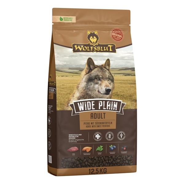 Wolfsblut Wide Plain kornfrit hundefoder med hest 12,5 kg