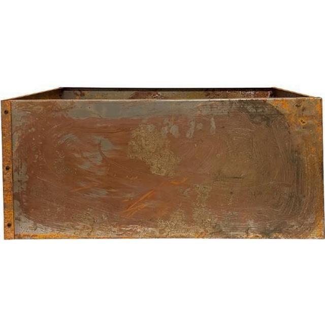 Gardenlife rektangulær højbed i rust-look 40x80 cm fra Havelevering til køkkenhave-start