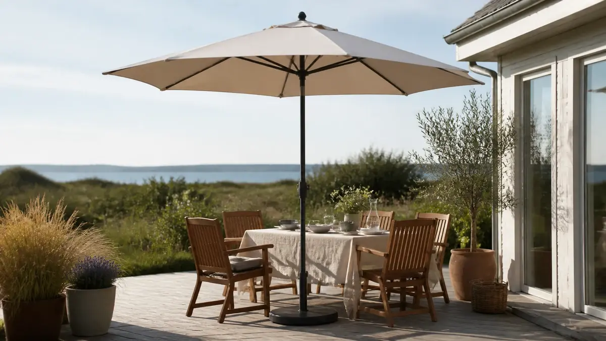 Bedste parasol 2026 — test og købsguide