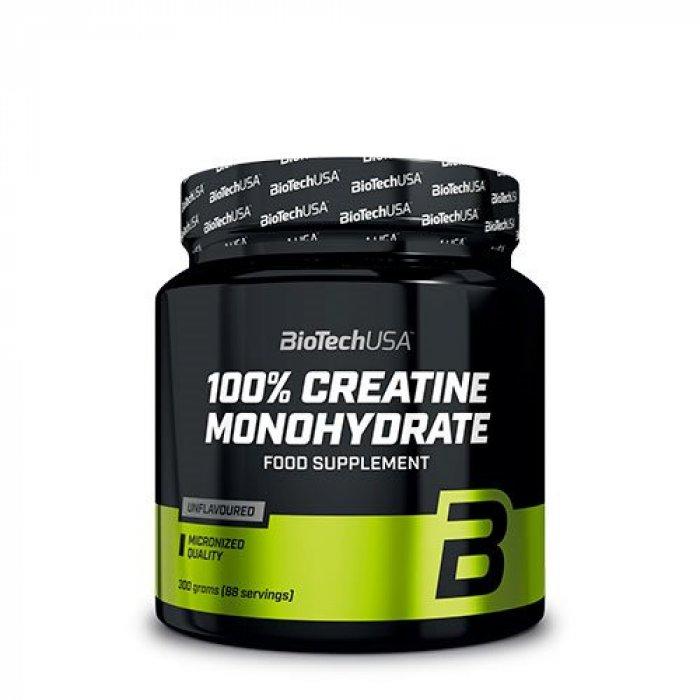 Biotech 100% Creatine Monohydrate 300g hvid beholder