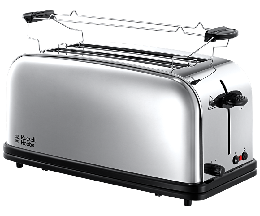 Russell Hobbs Victory Long Slot 4S brødrister i rustfri stål med lange riller