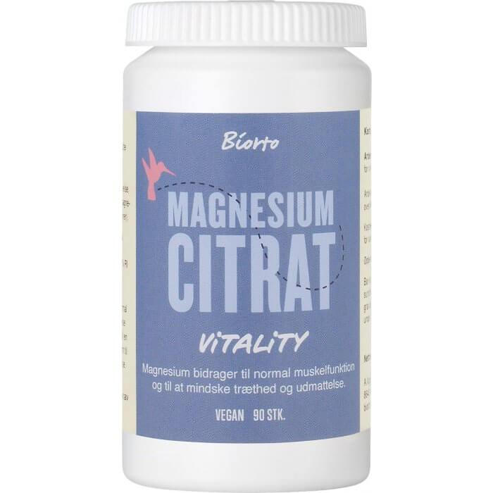Biorto Magnesium Citrat Vitality, 90 veganske kapsler