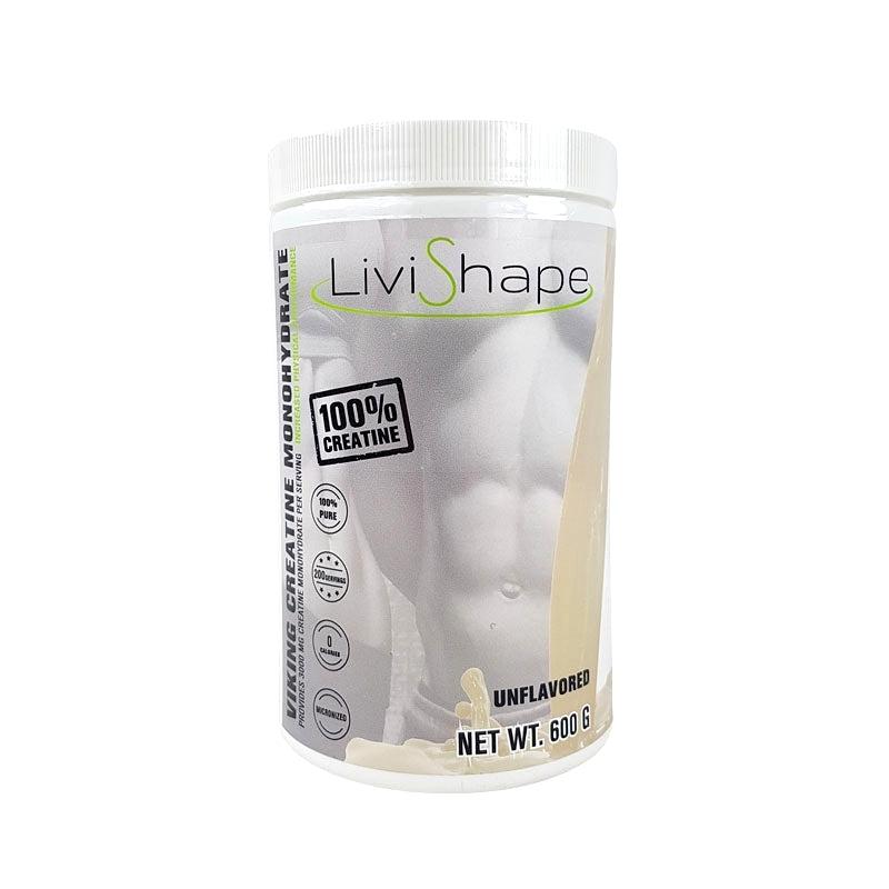 Shapenation kreatin monohydrat pulver 600g hvid pose