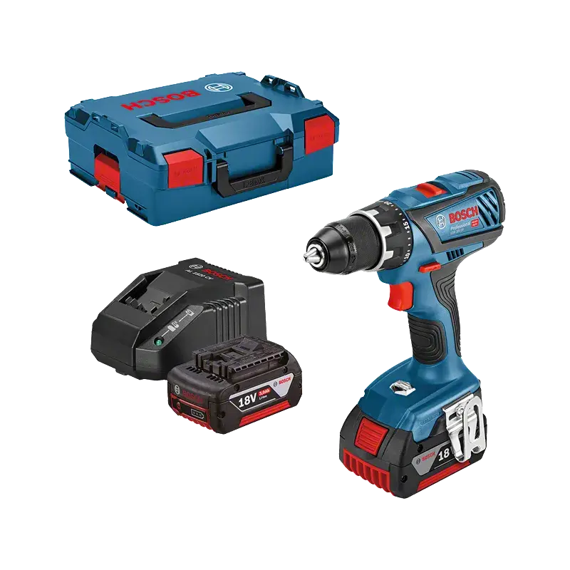 Bosch GSR 18V-28 Professional akku bore-/skruemaskine i sort og blå