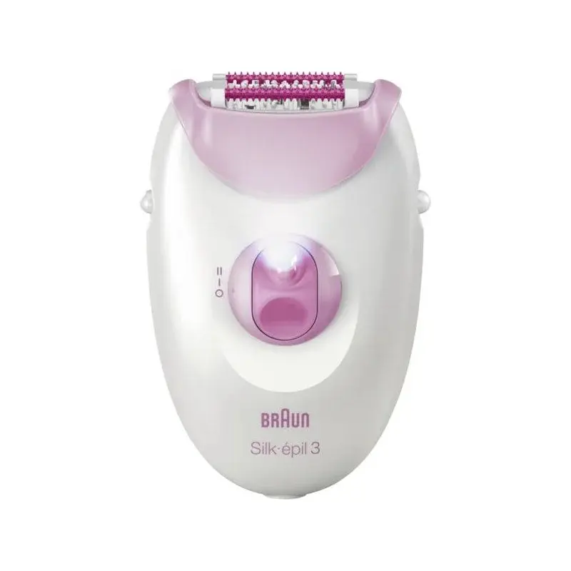 Braun Silk-épil 3-000 epilator med 20 pincetter (lyserød) produktbilde