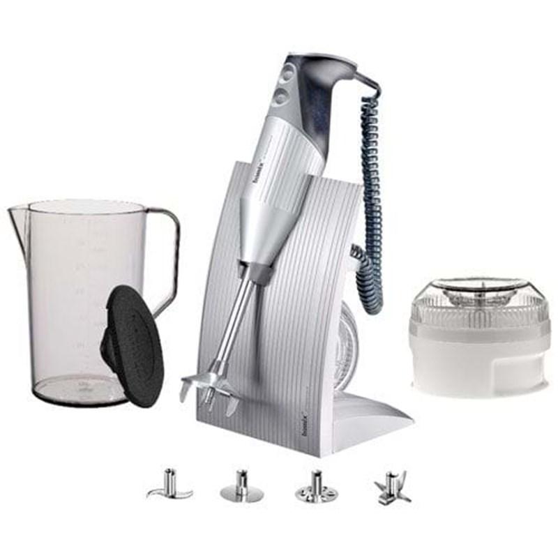 Bamix SwissLine M200 stavblender i sæt med bordstander, kande og knivblade