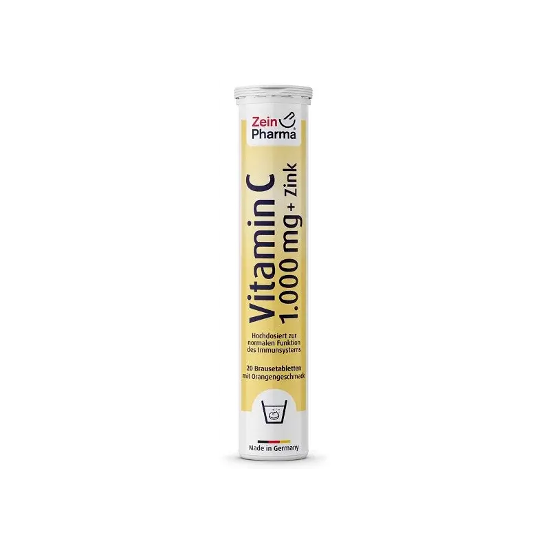 Zein Pharma C-Vitamin 1000 mg Brusetablet 20 stk. produktbilde