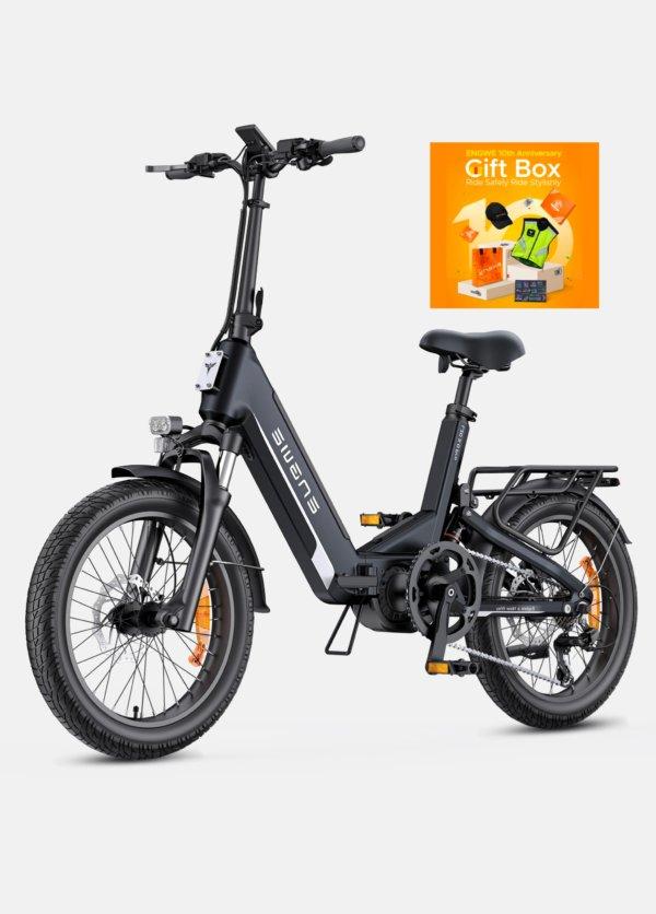 ENGWE L20 3.0 Pro foldbar elcykel i sort med fuld affjedring og store dæk