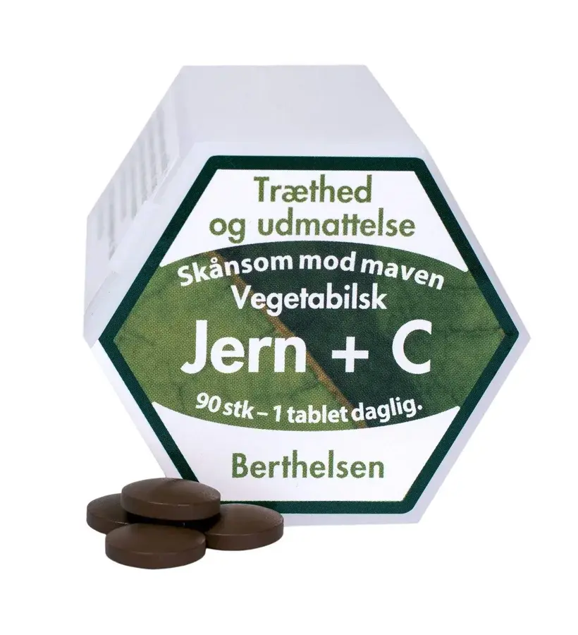 Berthelsen Jern + C 27 mg 90 tab. produktbilde
