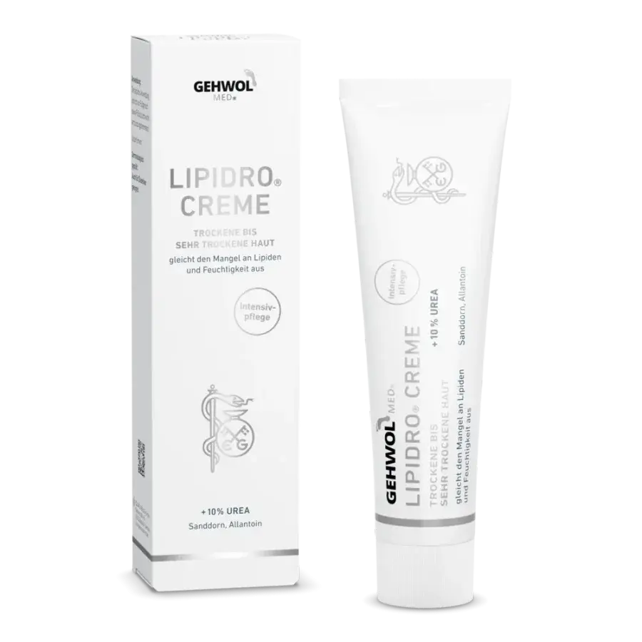 Gehwol Lipidro Creme — parfumefri fodcreme (125 ml) produktbilde