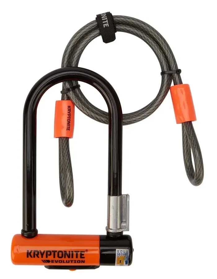 Kryptonite Evo Mini7 bøjlelås med flex-wire
