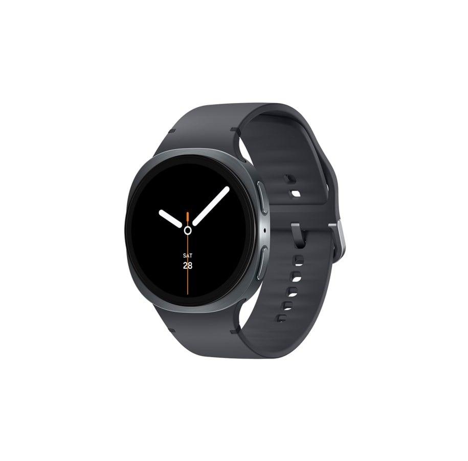 Samsung Galaxy Watch 8 44mm i grafit med rundt AMOLED-display