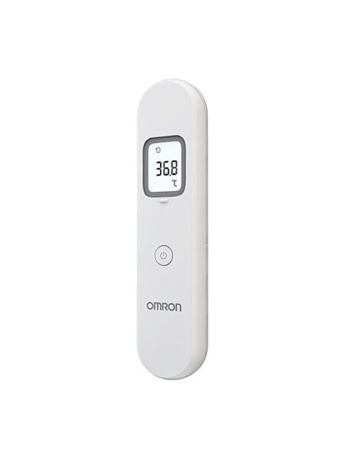 Omron Gentle Temp 730 berøringsfrit pandetermometer i hvid og blå
